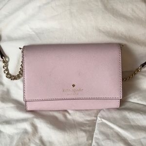 Kate Spade light pink cross body bag